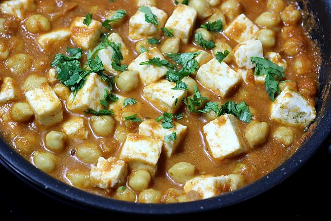 Chana Paneer Recipe   Swasthi s Recipes - 34