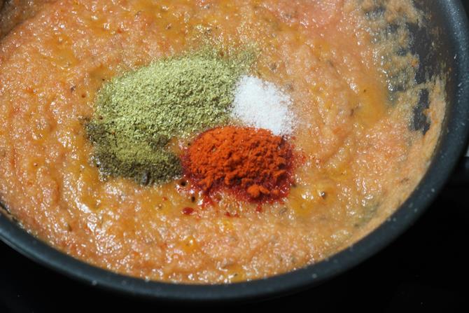 sauteing tomato puree