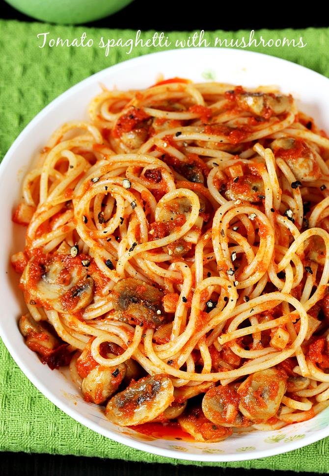 mushroom tomato pasta recipe