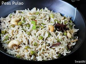 Peas pulao recipe (Matar pulao) - Swasthi's Recipes