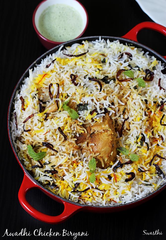 Awadhi Chicken Biryani Recipe Lucknowi Chicken Biryani Recipe ...