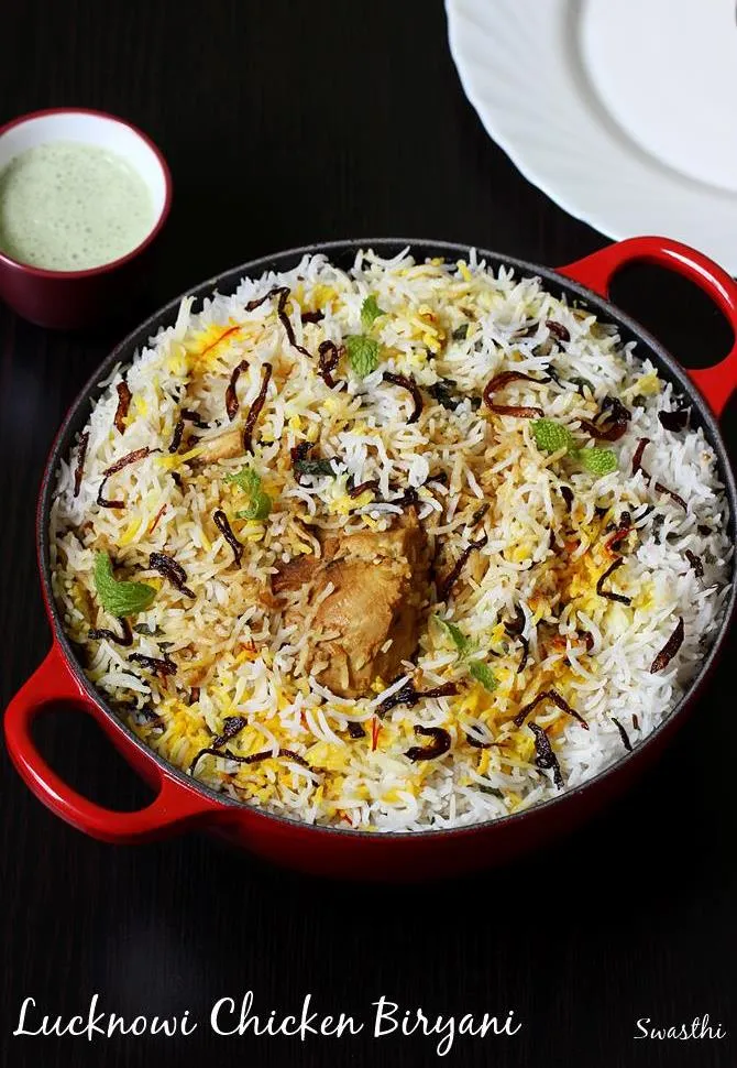 Awadhi chicken biryani recipe | Lucknowi chicken biryani