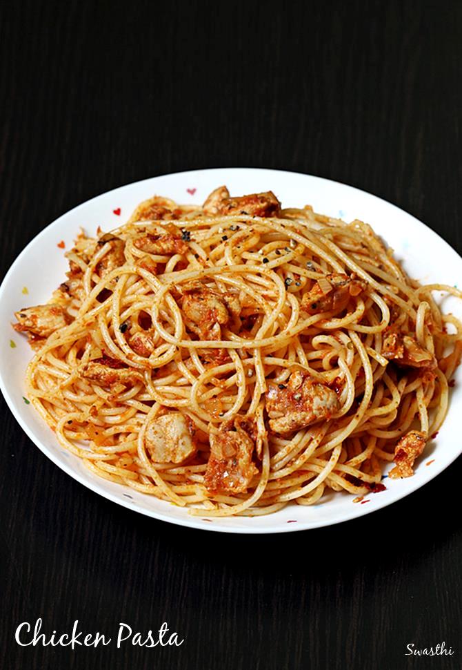 Chicken pasta recipe | How to make chicken pasta | Chicken spaghetti