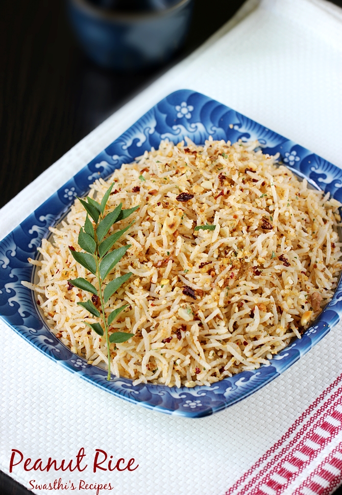 Peanut Rice Recipe   Swasthi s Recipes - 91