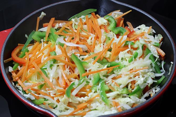 Cabbage Stir Fry Recipe   Swasthi s Recipes - 27