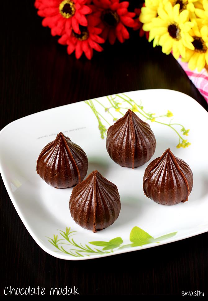 Chocolate modak recipe | How to make chocolate modak recipe