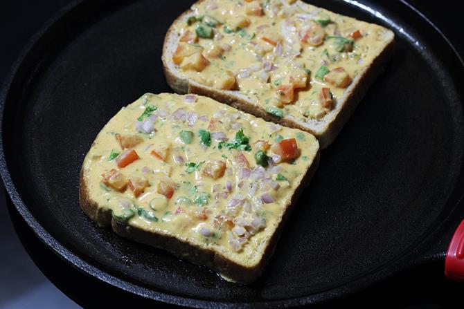 Besan bread toast recipe on tawa under 15 minutes   Bread toast recipe - 19