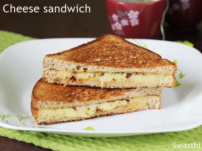 Cheese Sandwich Recipe Swasthi S Recipes
