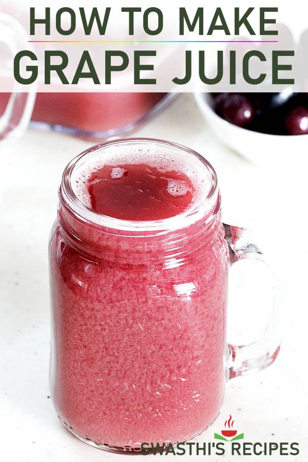 Grape Juice Recipe With Tips to Clean Grapes