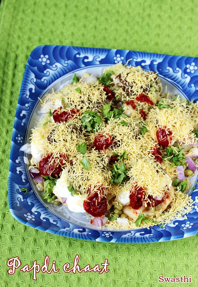 Papdi chaat recipe video | Papri chaat recipe | How to make papdi chaat