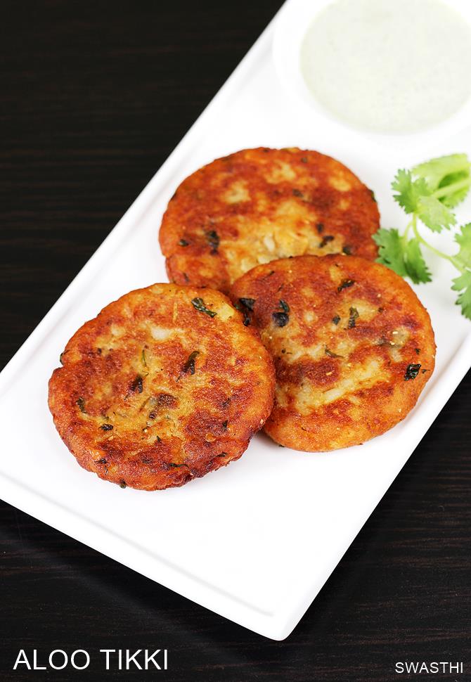 Aloo tikki recipe - Swasthi's Recipes