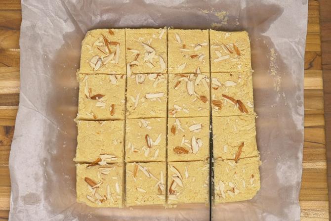 Rava Burfi   Diwali Sweets Recipes   Swasthi s Recipes - 87