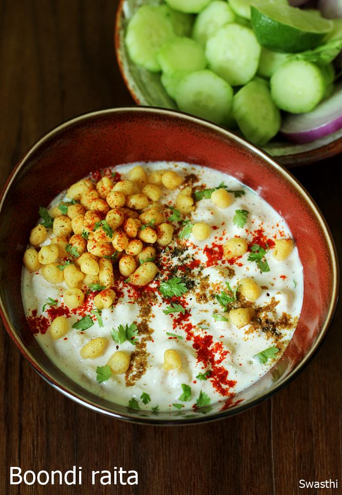 Boondi raita recipe | Boondi ka raita recipe | Boondi in spiced raita