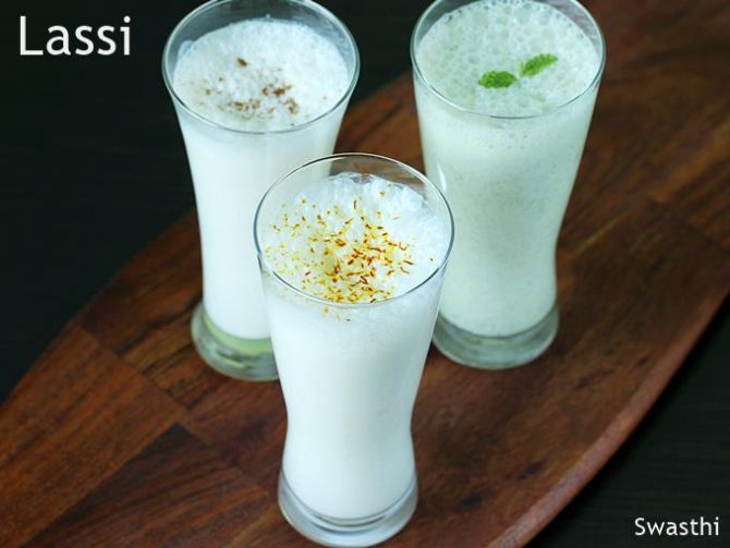 Lassi recipe (Sweet, salty & mint lassi) - Swasthi's Recipes