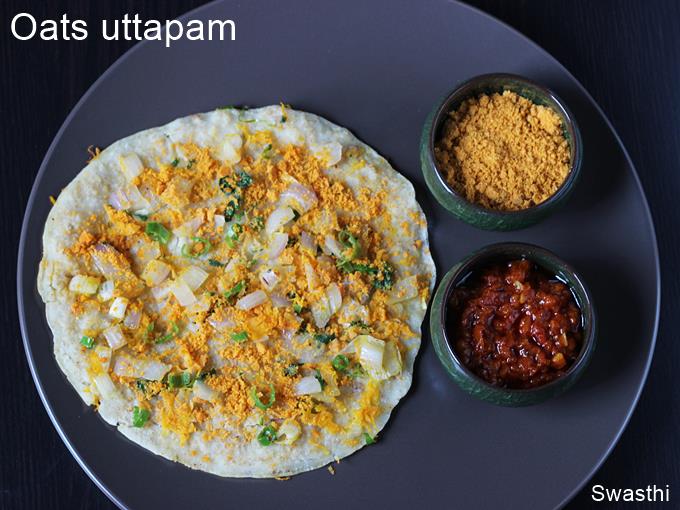 Oats Uttapam Recipe How To Make Instant Oats Uthappam