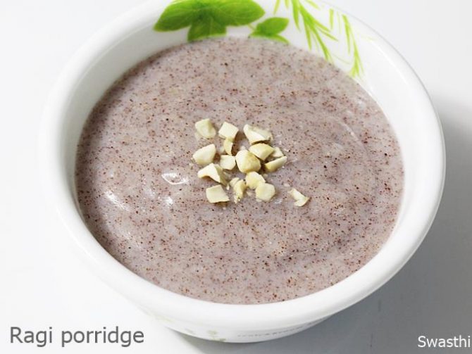 Ragi Malt Recipe - Ragi Porridge - Swasthi's Recipes