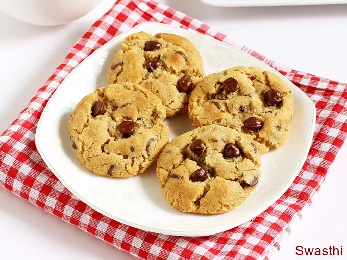 eggless chocolate chip cookies recipe