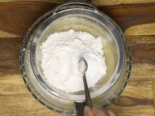 add flour, salt and baking soda