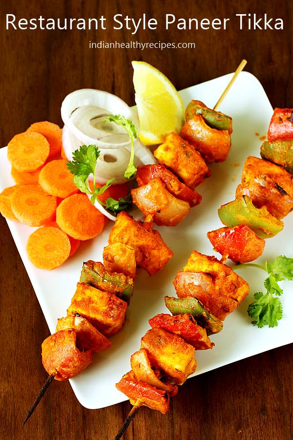 Paneer tikka recipe (restaurant style) - Swasthi's Recipes