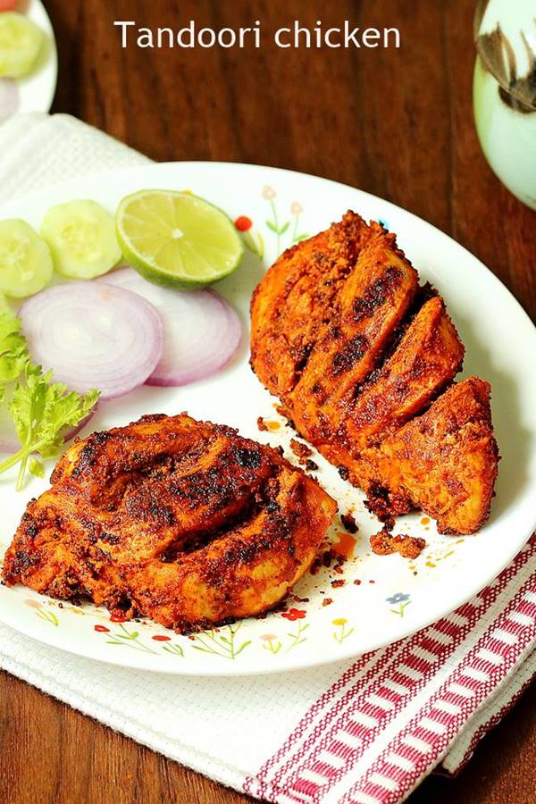 Tandoori chicken recipe - Swasthi's Recipes