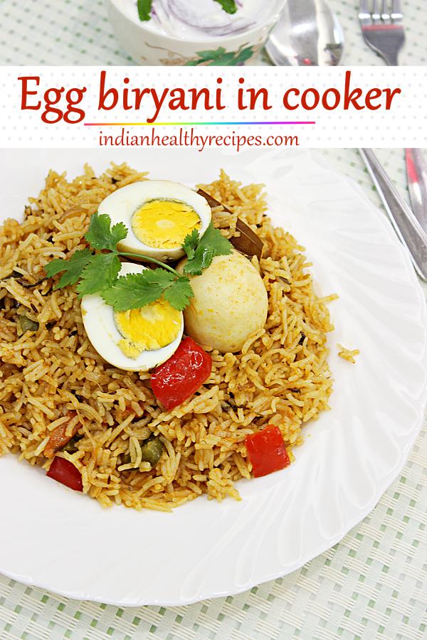 Egg biryani recipe | How to make easy egg biryani in pressure cooker