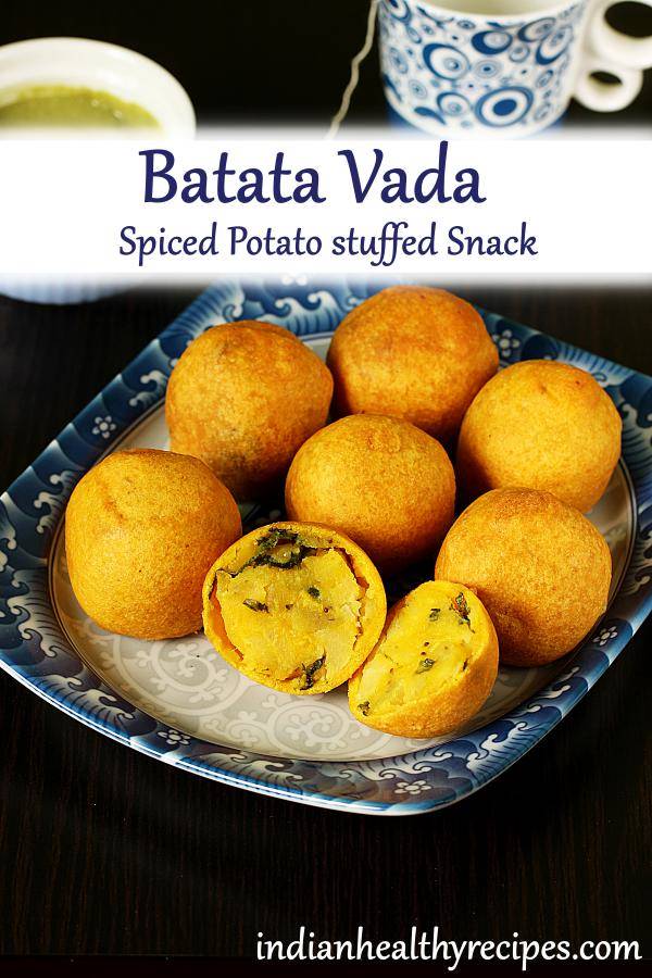 Batata vada recipe (aloo vada) - Swasthi's Recipes