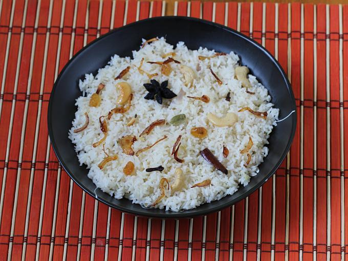 Ney Choru with Kaima Rice   Kerala Nei Choru   Swasthi s Recipes - 40