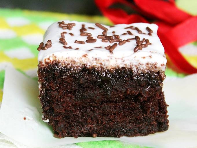 Chocolate poke cake recipe   Swasthi s Recipes - 26