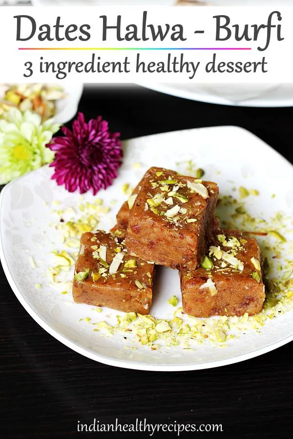 Dates halwa burfi