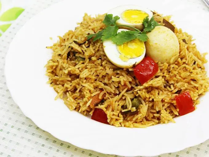 Egg biryani recipe Instant pot stovetop Swasthi s Recipes