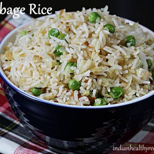Cabbage Rice (Cabbage Fried Rice) - Swasthi's Recipes