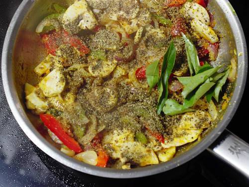 Mushroom Pepper Fry   Swasthi s Recipes - 14