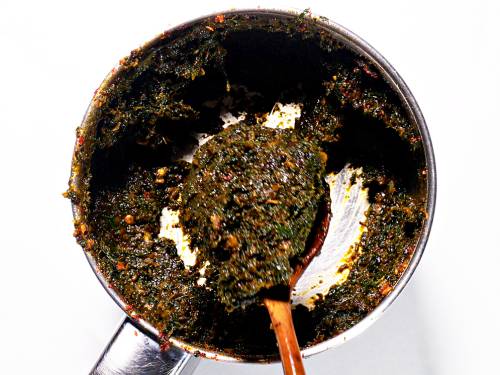 methi chutney in blender