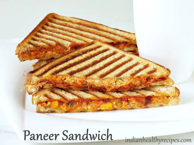 Paneer Sandwich Recipe (3 Easy Variations) - Swasthi's Recipes