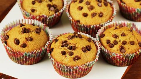 Eggless Banana Muffins Recipe Swasthi S Recipes