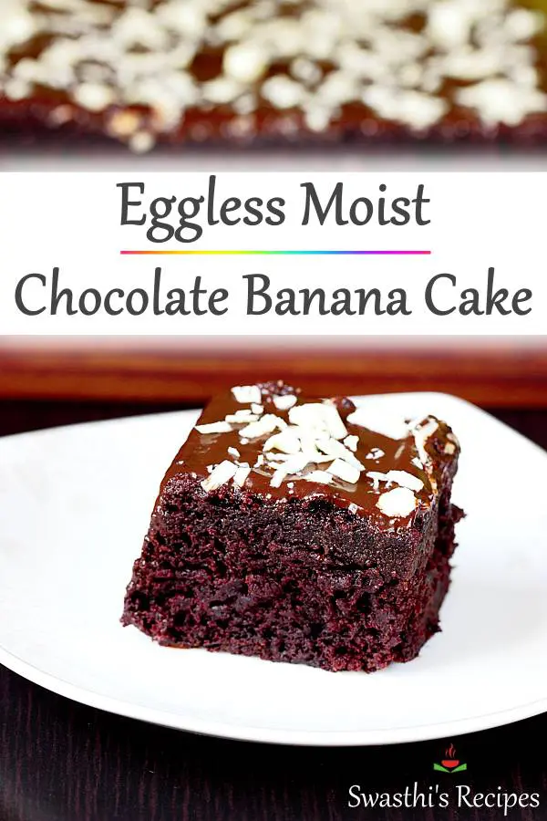 Eggless oats chocolate banana walnut cake Recipe by Sheetal Pandrekar -  Cookpad