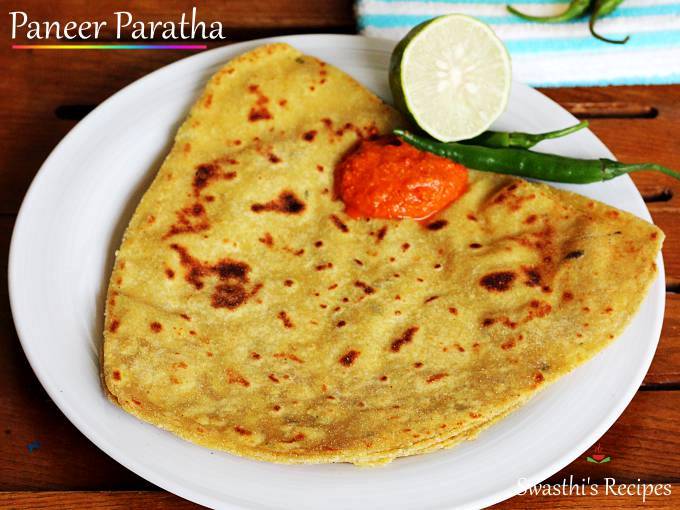 Paneer Paratha Recipe - Swasthi's Recipes