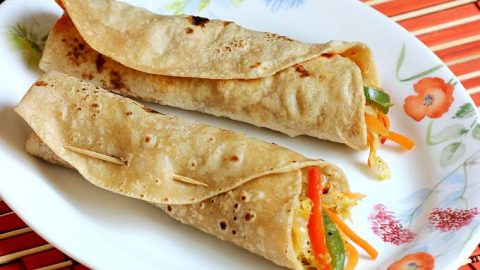 Kathi Roll Recipe - Swasthi's Recipes