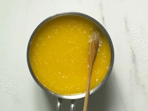 mixing together wet ingredients