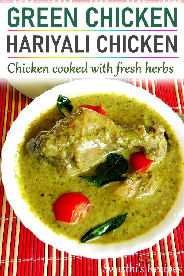 hariyali chicken green chicken