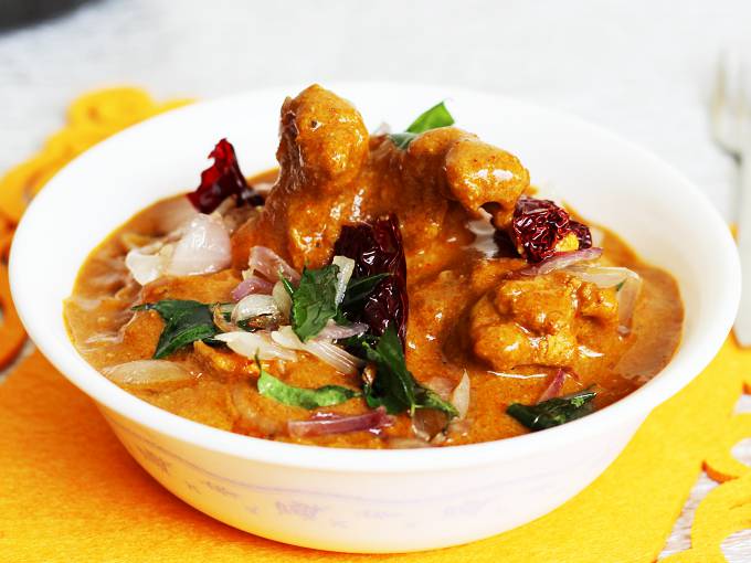 Kerala Chicken Curry With Coconut Milk - Swasthi's Recipes