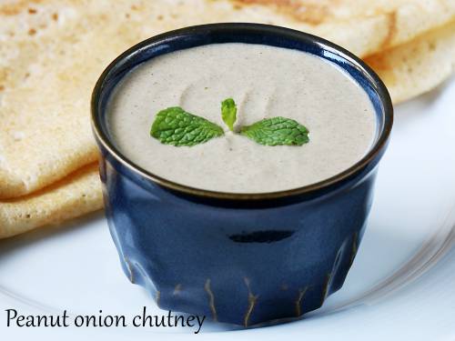 Peanut chutney   Groundnut chutney   Swasthi s Recipes - 15