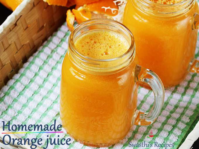 Orange Juice Recipe How To Make Orange Juice In Blender Juicer