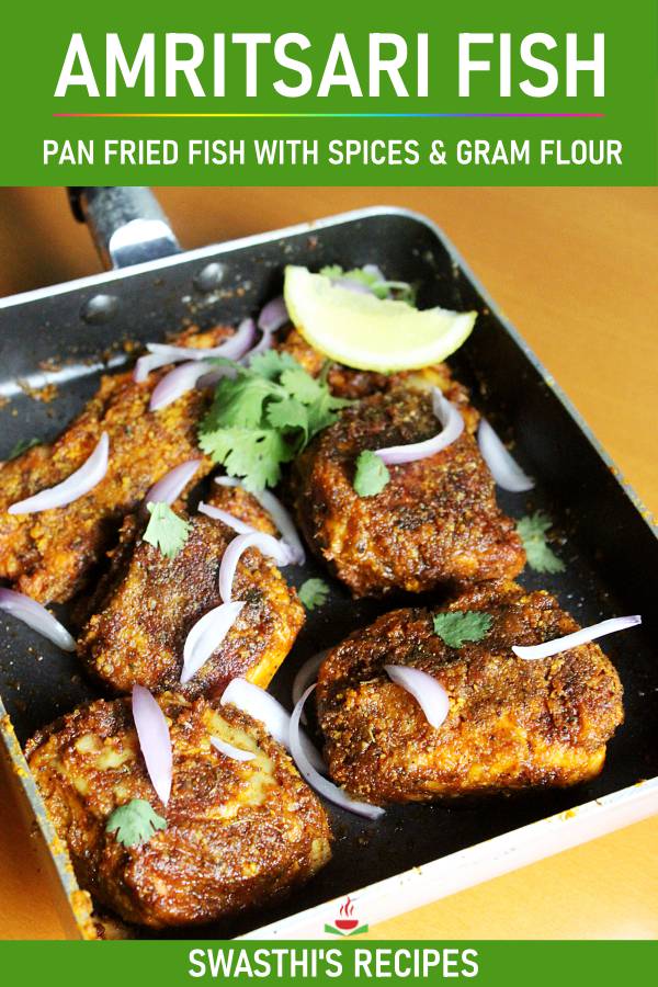 Amritsari fish recipe | Tawa fish fry - Swasthi's Recipes