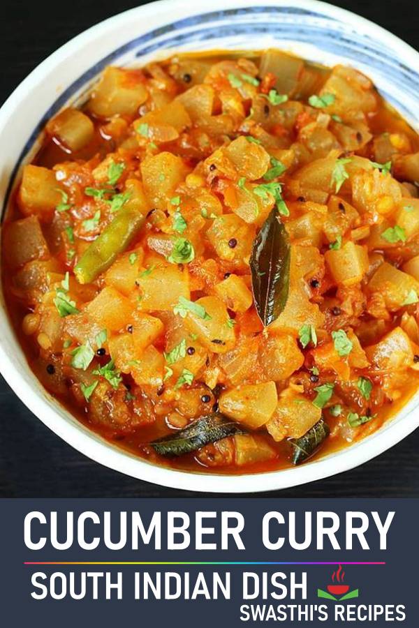 Cucumber curry   Andhra style dosakaya curry   Swasthi s Recipes - 76