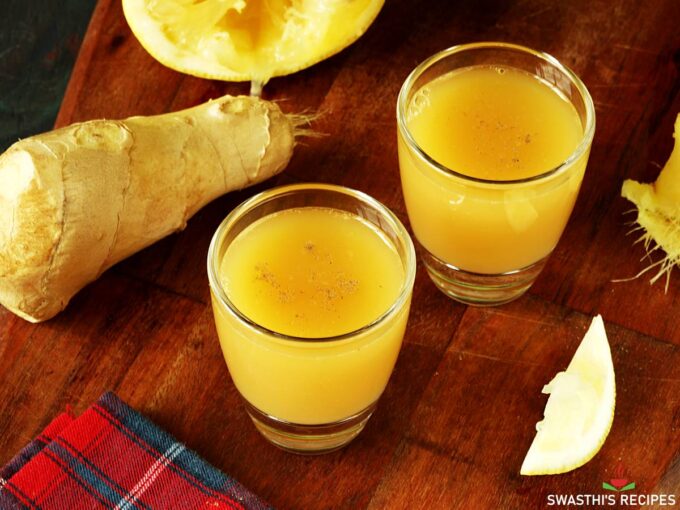 Ginger Shot Recipe - Swasthi's Recipes