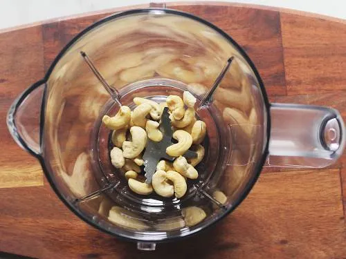 soaked nuts in a blender