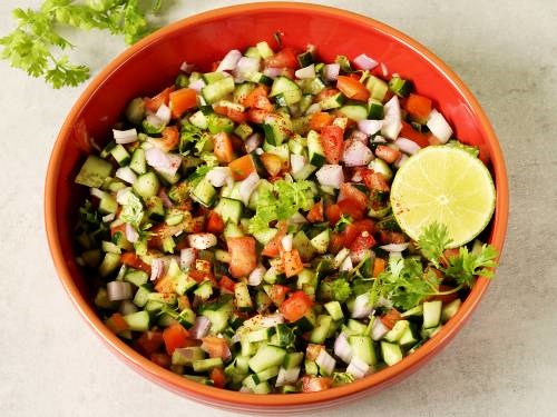 Kachumber Salad Recipe By Swasthi s Recipes - 84