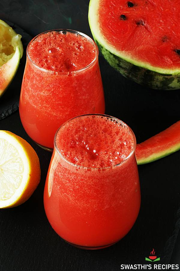 Watermelon Juice Recipe Swasthi s Recipes