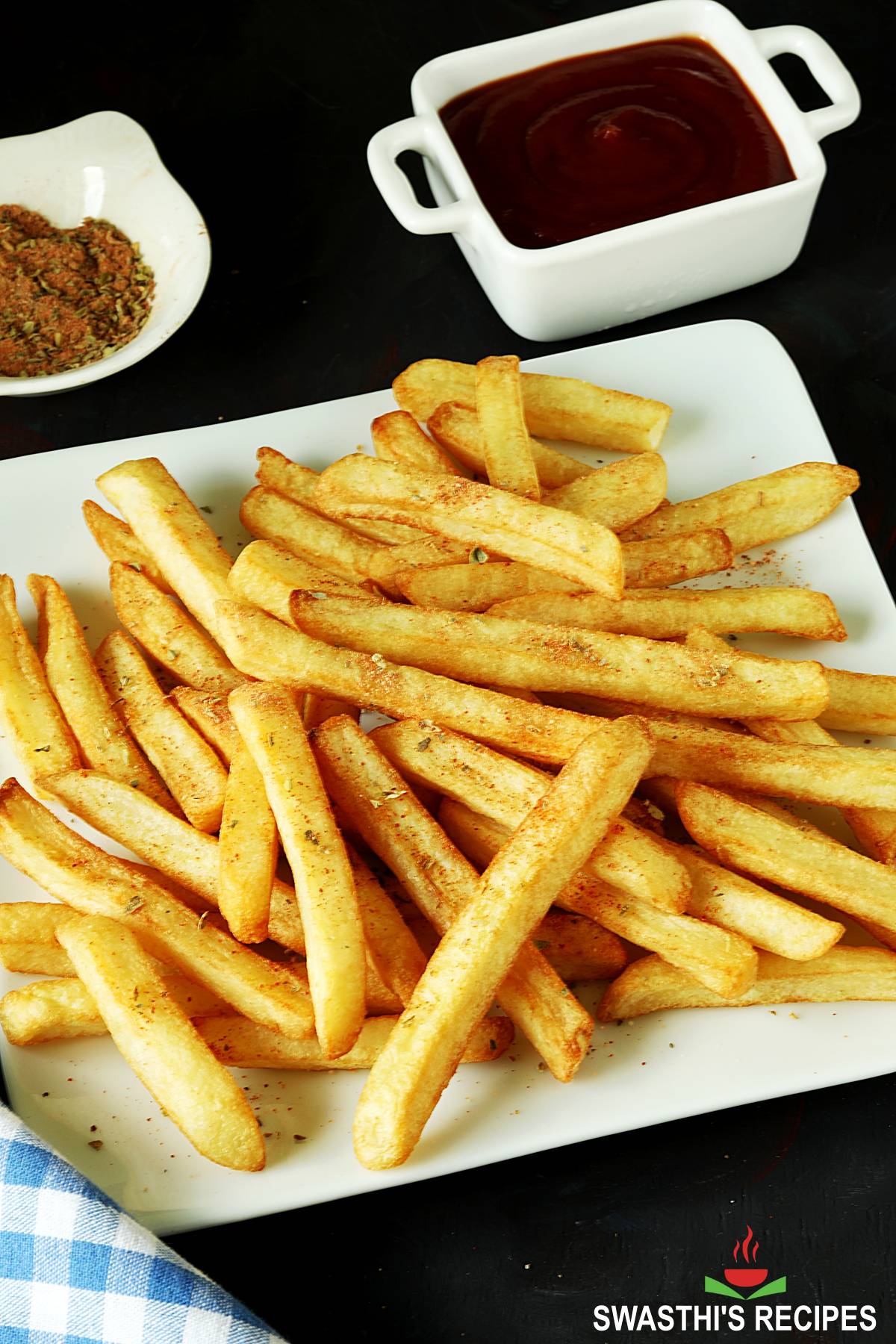 Homemade Crispy Seasoned French Fries Recipe
